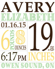 Nursery Typography Classic 8x10