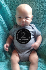 Month-by-Month Stickers {Chalkboard-Colour}