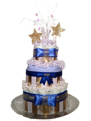 Diaper Cake Gold Stars