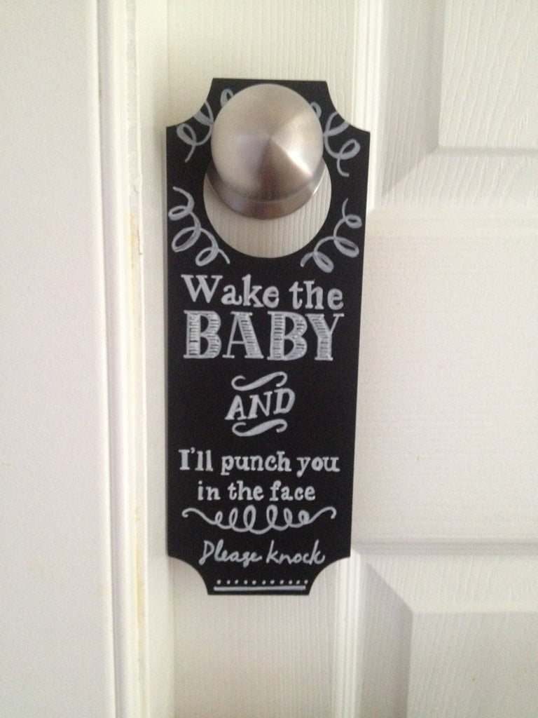 Doorbell Knocker Sign- Custom Made to Order