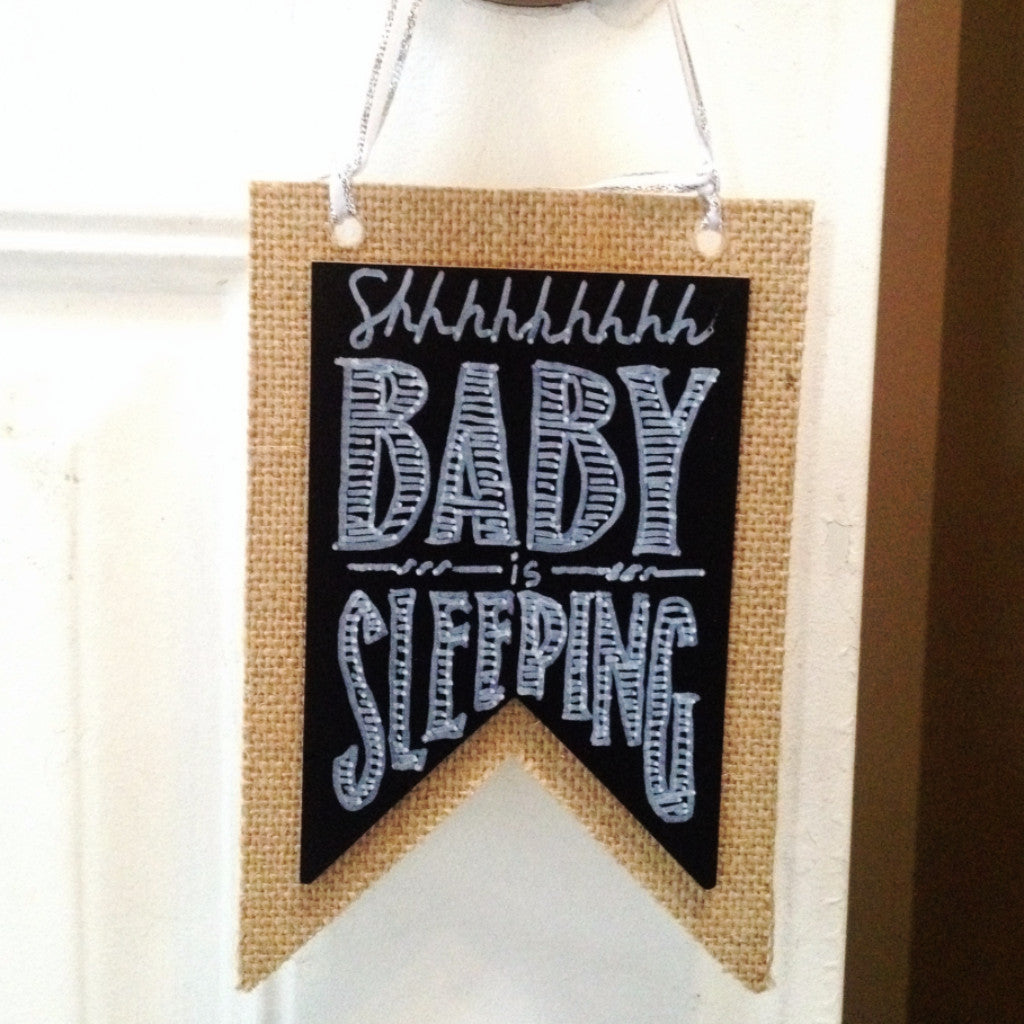 Doorbell Signs- Shhhhhhh... Baby Sleeping