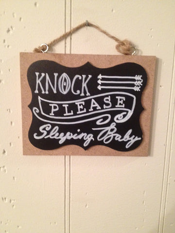 Doorbell Sign- Please Knock