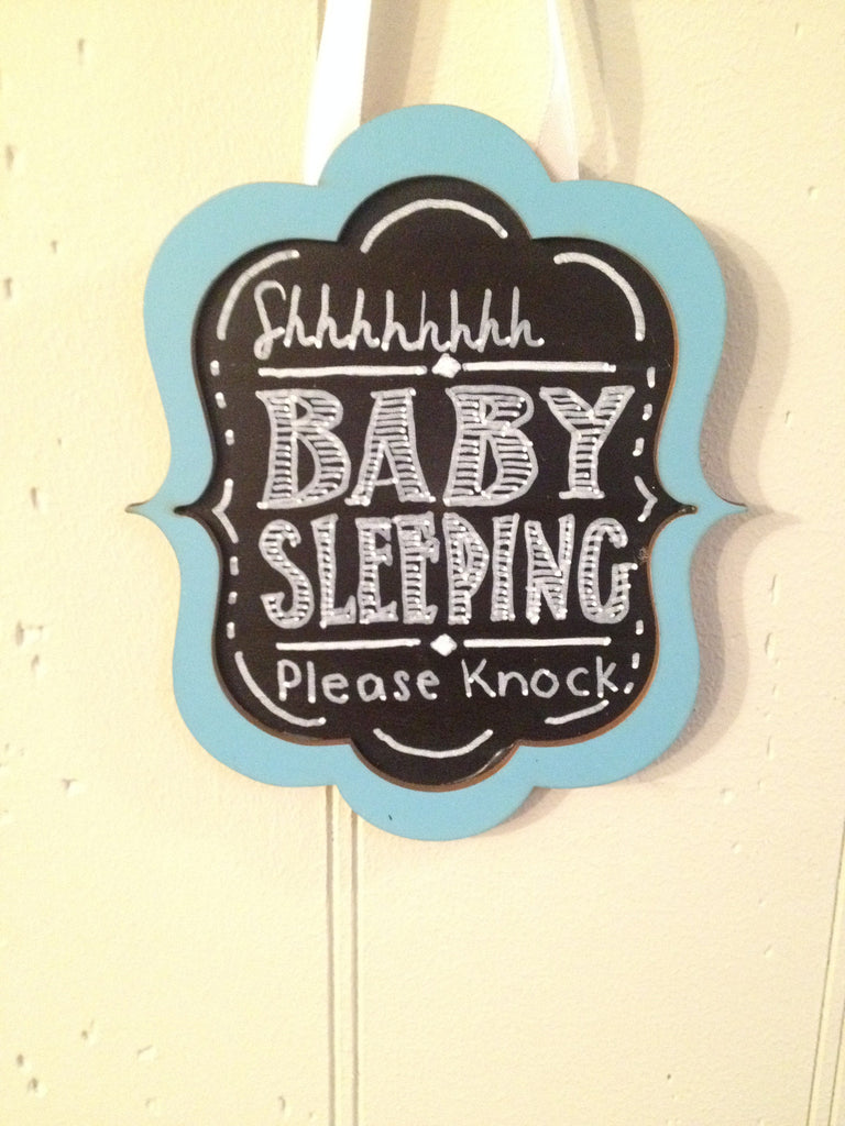 Doorbell Sign- Sleeping Baby