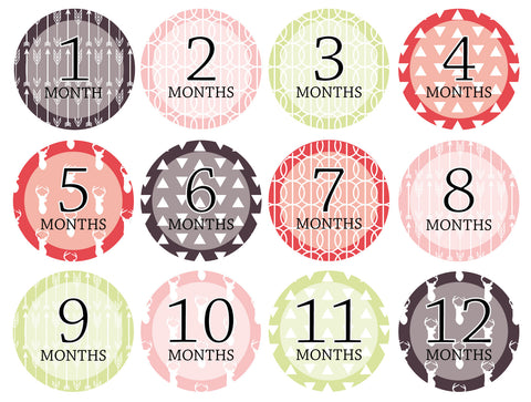 Month-by-Month Stickers {Huntsman Girl}