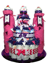 Castle Cake Pink and Purple