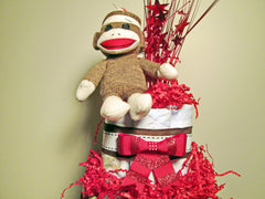 Sock Monkey Cake Topper Detail