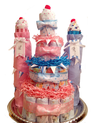 Happily Ever After Diaper Cake Castle